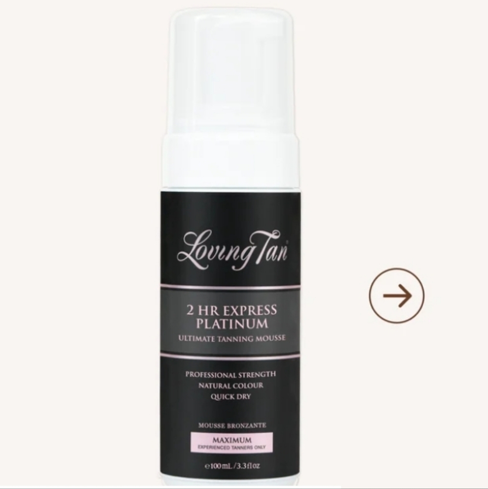 Loving Tan 2 HR Express Platinum Maximum 3.3 Oz. NEW Sealed